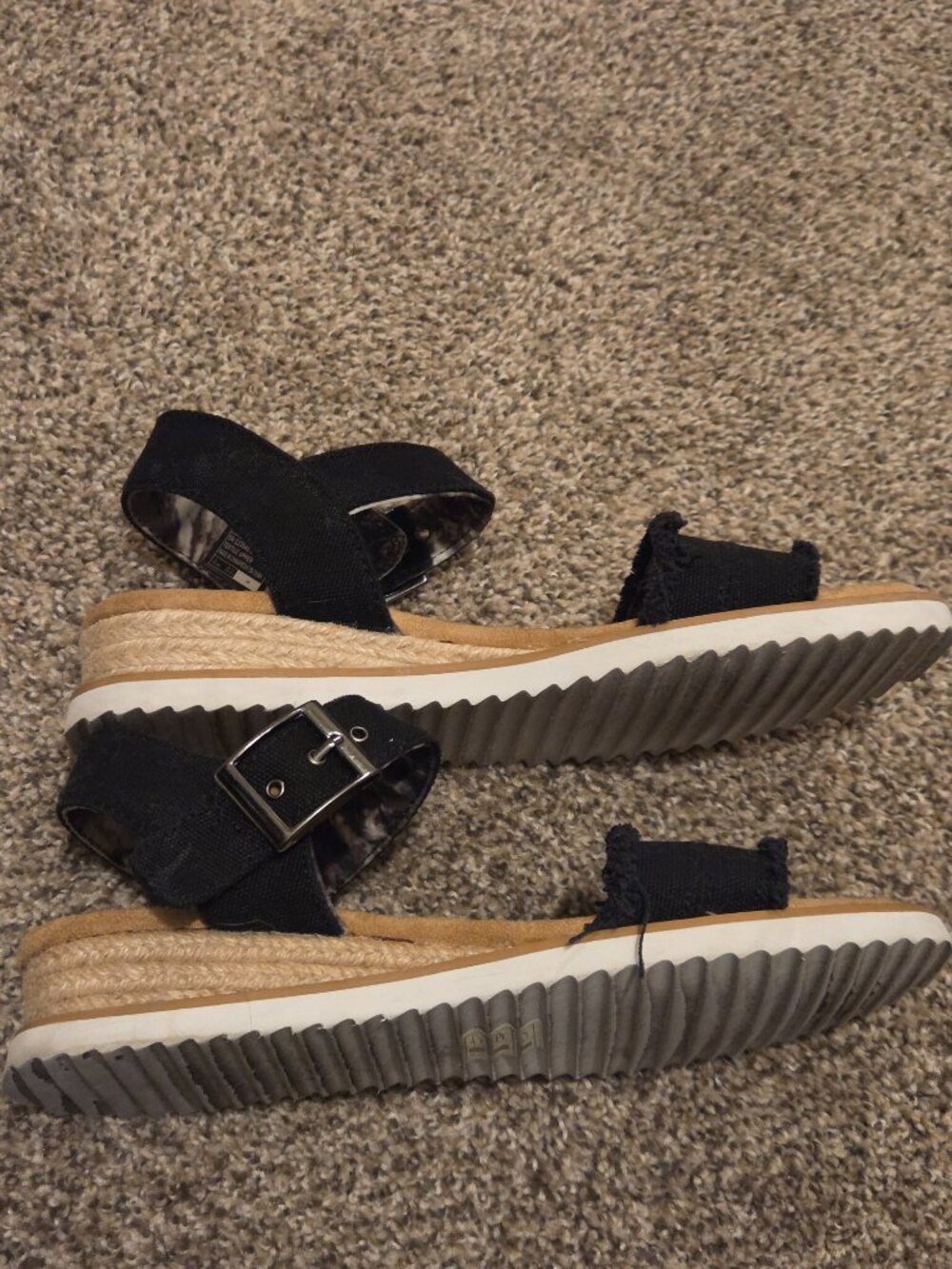 BOBS Skechers Black Buckle Sandals - Picture 5 of 5